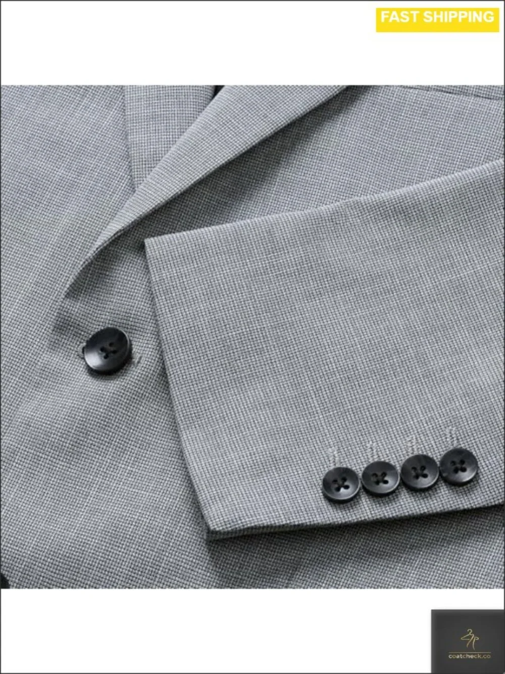 Men's Slim Fit 2-Button Suit Separate Coat Stretch Performance Blazer